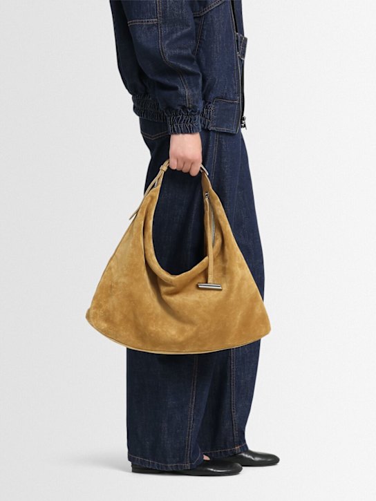 Liffner: Pillow Hobo suede shoulder bag - women_1 | Luisa Via Roma