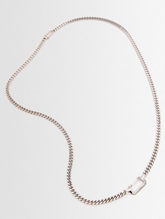 EÉRA: Dimitri long necklace - Ruthenium - men_1 | Luisa Via Roma