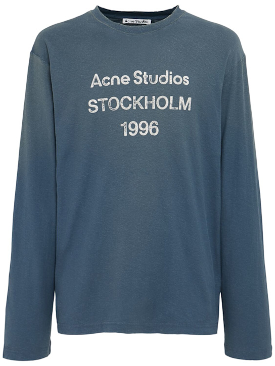 Acne Studios: Edden 1996 long sleeve t-shirt - men_0 | Luisa Via Roma