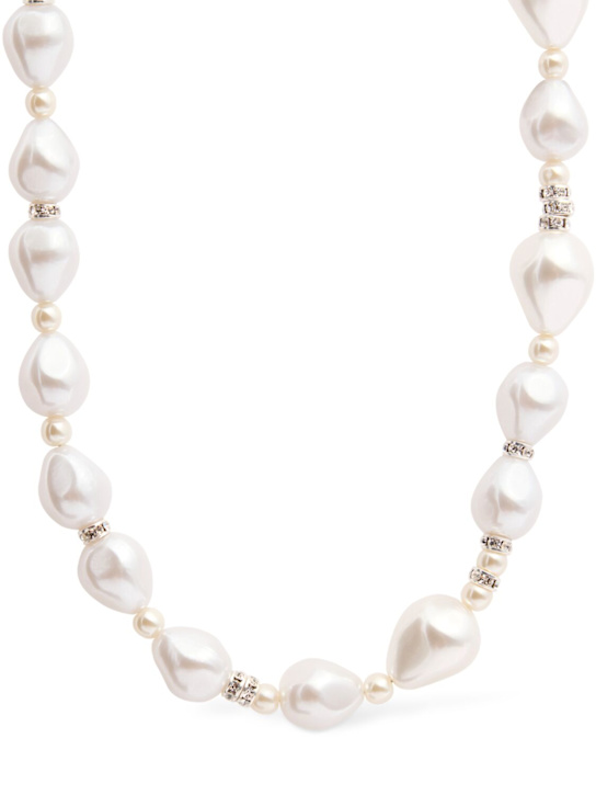 Magda Butrym: Faux pearl double wrap necklace - women_0 | Luisa Via Roma