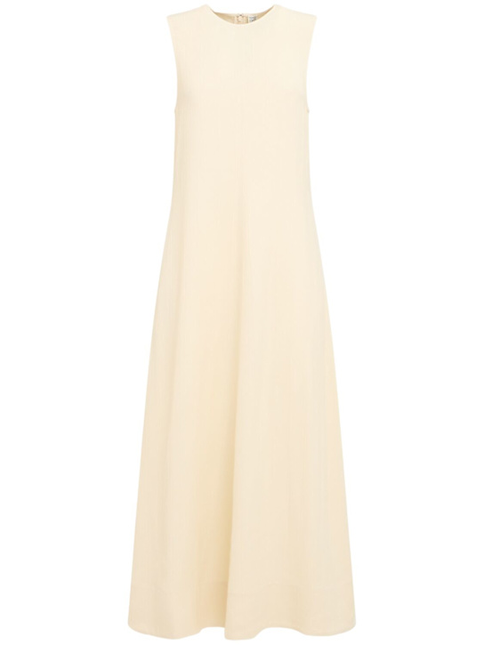 Toteme: ウーブンストライプ ロングドレス - エクリュ - women_0 | Luisa Via Roma