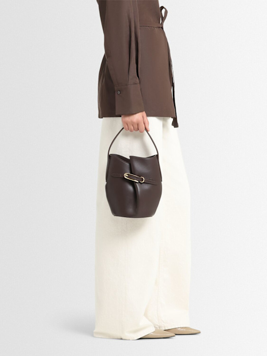 Liffner: Mini Belted Bucket leather bag - women_1 | Luisa Via Roma