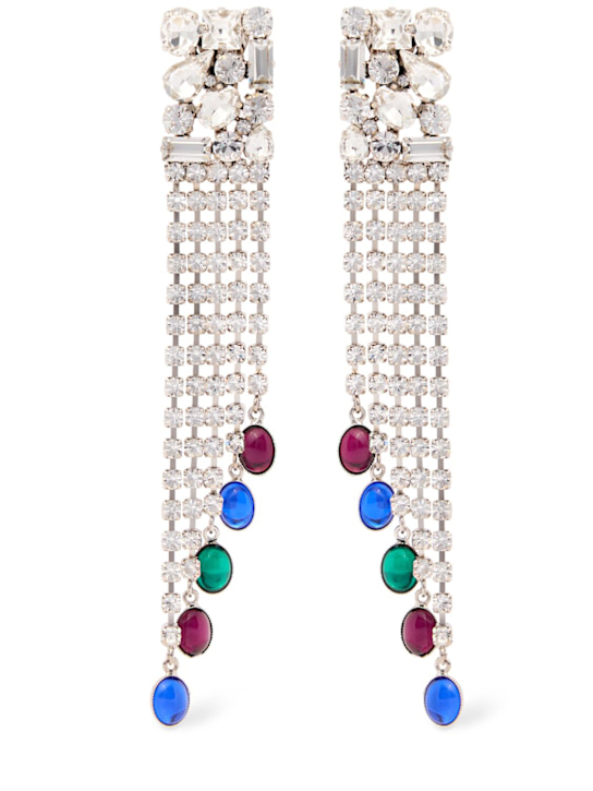 Square earrings w/ fringe - Thumbnail 1