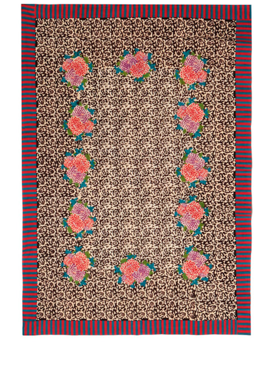 LISA CORTI: Arabesque Corolla rectangular tablecloth - ecraft_0 | Luisa Via Roma