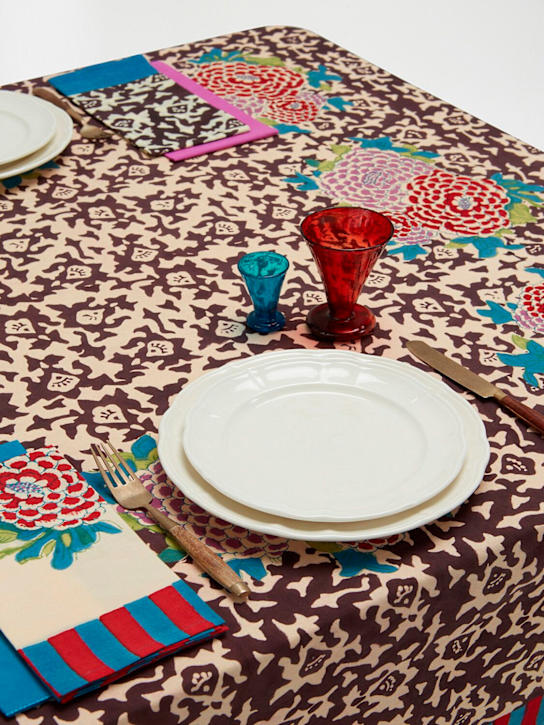 LISA CORTI: Arabesque Corolla rectangular tablecloth - ecraft_1 | Luisa Via Roma