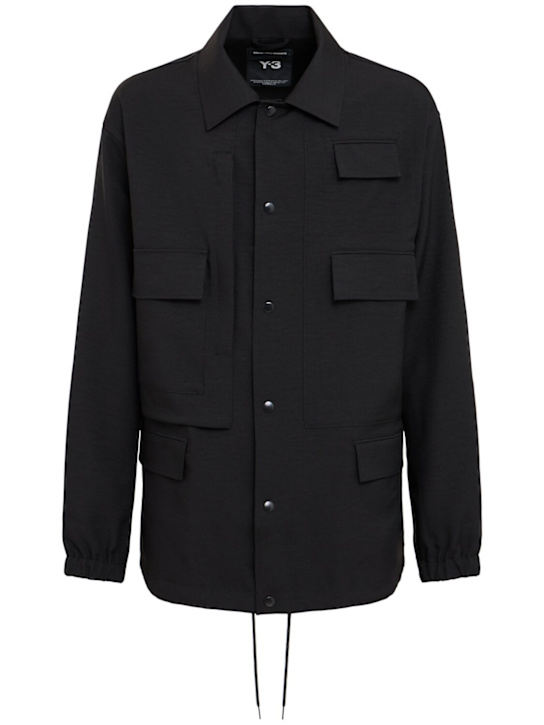 Y-3: Tech overshirt - men_0 | Luisa Via Roma