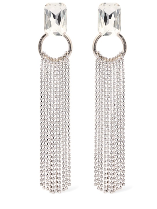 Crystal earrings w/ fringes
