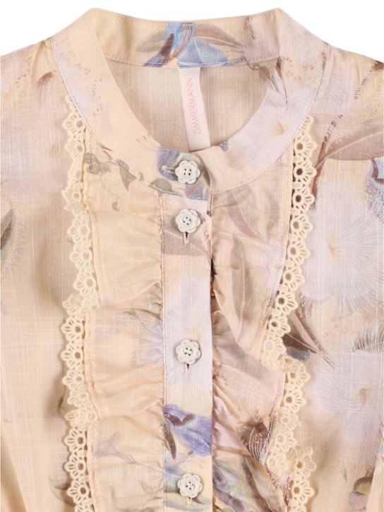 Zimmermann: Mono in mussola di cotone stampata - kids-girls_1 | Luisa Via Roma