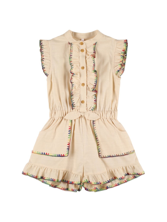 Zimmermann: Vestido de muselina de algodón estampado - kids-girls_0 | Luisa Via Roma