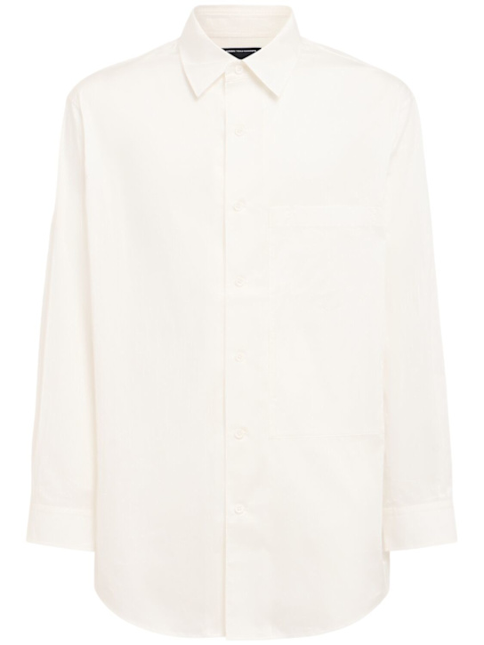 Y-3: New cotton blend shirt - White - men_0 | Luisa Via Roma