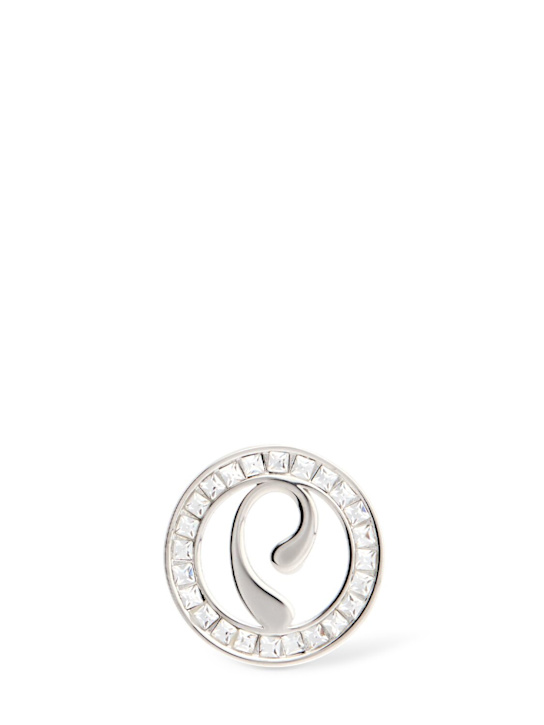 P crystal stretcher mono earring