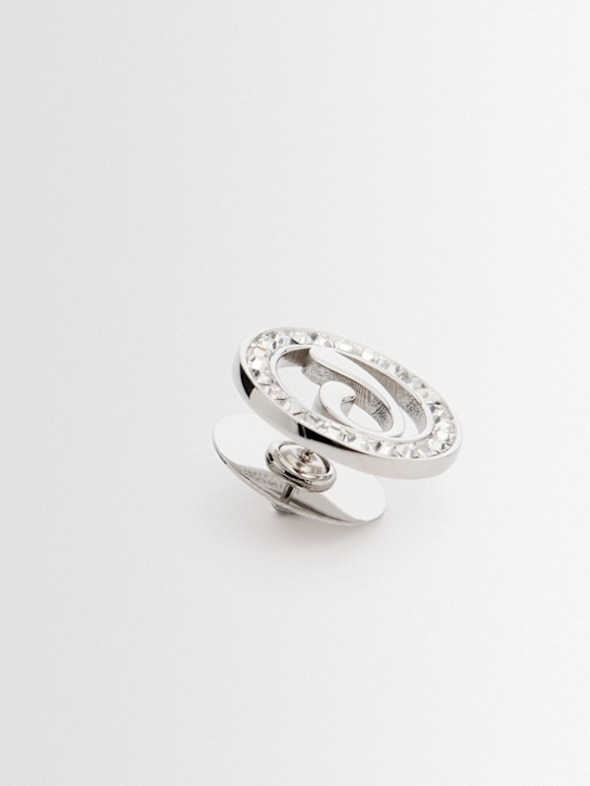 Panconesi: Orecchino singolo con cristalli - Argento - men_1 | Luisa Via Roma