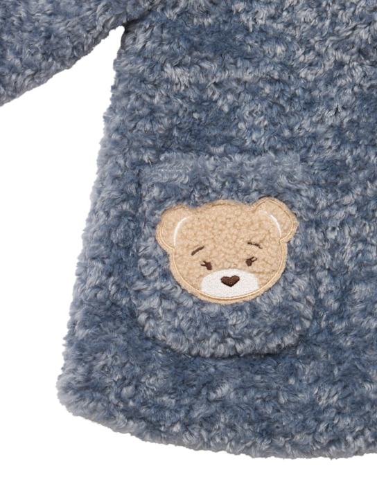 Monnalisa: Poly teddy coat - ライトブルー - kids-girls_1 | Luisa Via Roma