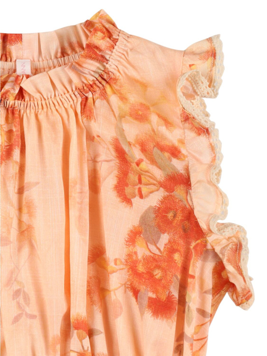 Zimmermann: Vestido de muselina de algodón estampado - Multicolor - kids-girls_1 | Luisa Via Roma