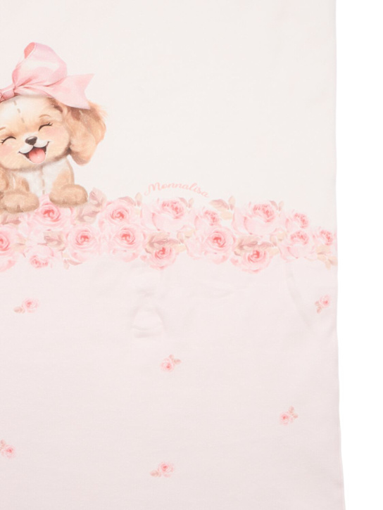 Monnalisa: Printed cotton interlock blanket - マルチカラー - kids-girls_1 | Luisa Via Roma