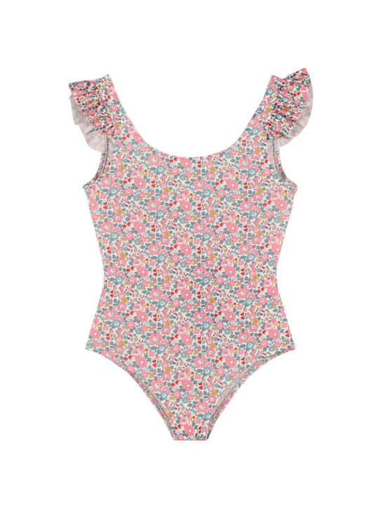 Mc2 Saint Barth: Liberty print one piece swimsuit - kids-girls_0 | Luisa Via Roma
