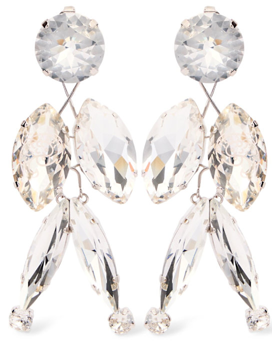 Crystal cascade clip-on earrings - Thumbnail 1