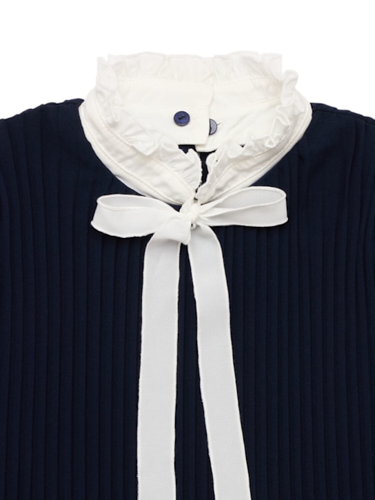 Monnalisa: Plissé dress - kids-girls_1 | Luisa Via Roma