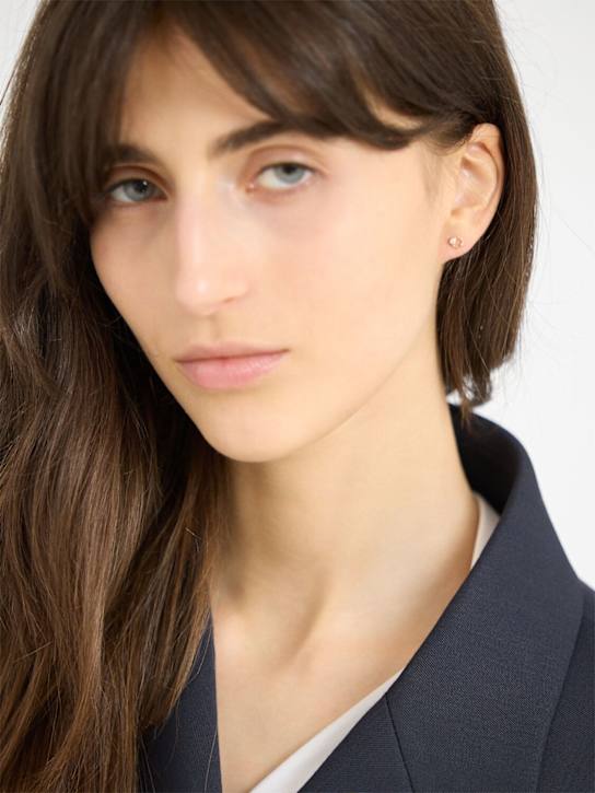 Maria Black: Bardot 14kt gold & diamond mono earring - Gold/Crystal - women_1 | Luisa Via Roma