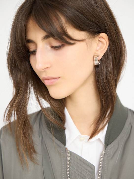 Logo brass mono ear cuff - Thumbnail 2