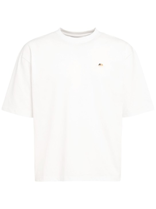 Fiorucci: Angel patch relaxed fit cotton t-shirt - White - men_0 | Luisa Via Roma