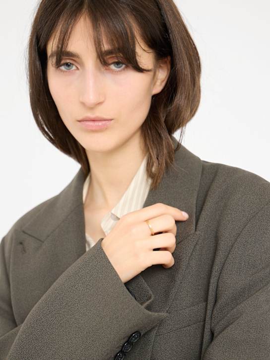 Maison Margiela: Number logo thin silver ring - women_1 | Luisa Via Roma