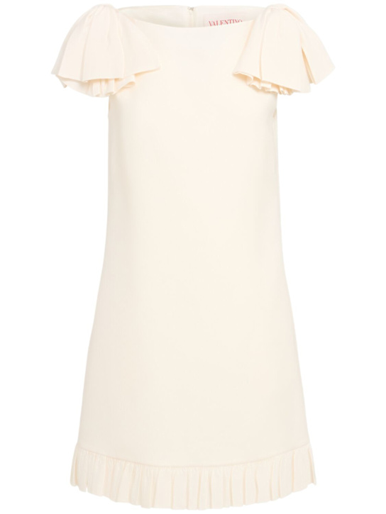 Valentino: Crepe couture mini dress - women_0 | Luisa Via Roma