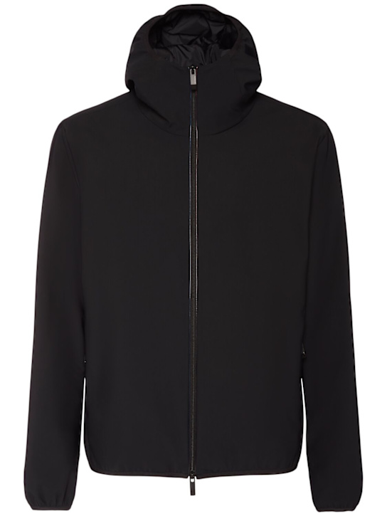 Moncler: Batisse nylon blend down jacket - Black - men_0 | Luisa Via Roma