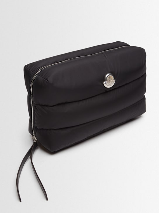Moncler: Caradoc quilted nylon beauty case - Black - women_1 | Luisa Via Roma