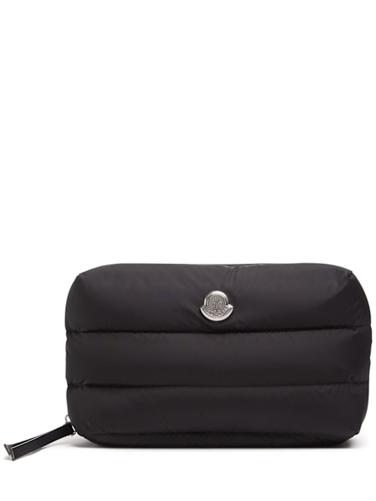 Moncler: Caradoc quilted nylon beauty case - Black - women_0 | Luisa Via Roma