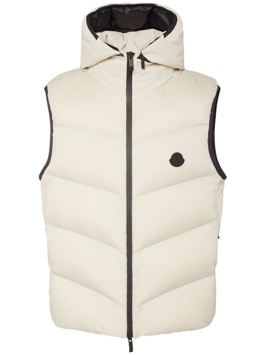 Moncler: Guersac nylon down vest - Agate Grey - men_0 | Luisa Via Roma
