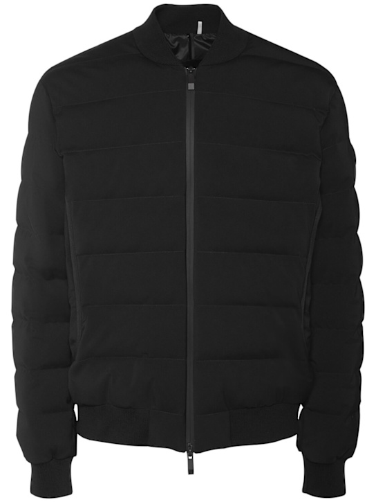 Moncler: Cirer tech blend down jacket - Black - men_0 | Luisa Via Roma