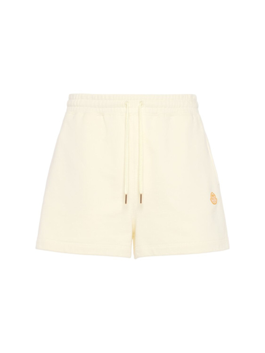 Moncler Genius: Moncler x Gilga Farm cotton shorts - White Ivory - men_0 | Luisa Via Roma