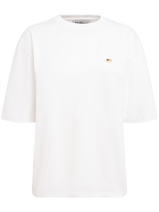 Fiorucci: Angel patch relaxed fit t-shirt - White - women_0 | Luisa Via Roma