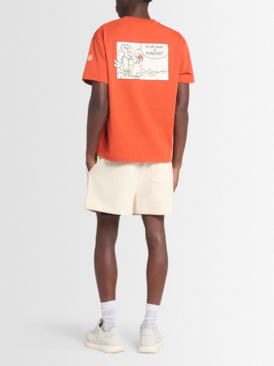 Moncler Genius: Moncler x Gilga Farm cotton t-shirt - Orange - men_1 | Luisa Via Roma