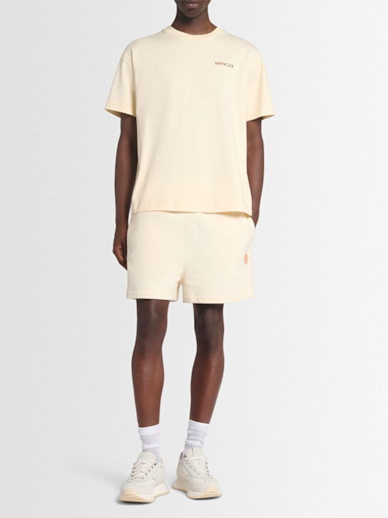Moncler Genius: Moncler x Gilga Farm cotton t-shirt - White Ivory - men_1 | Luisa Via Roma