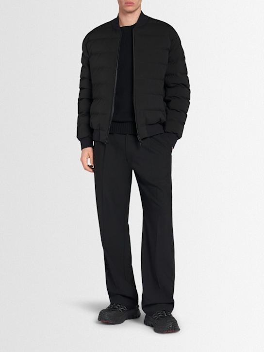 Moncler: Cirer tech blend down jacket - Black - men_1 | Luisa Via Roma