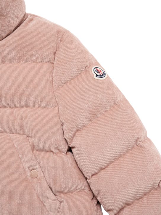 Moncler: Piumino Marth in misto viscosa millerighe - kids-girls_1 | Luisa Via Roma