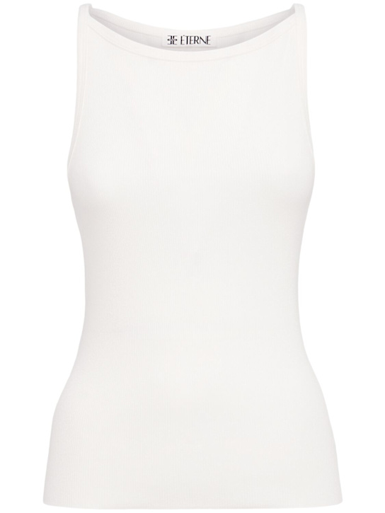 Iris cotton blend jersey tank top