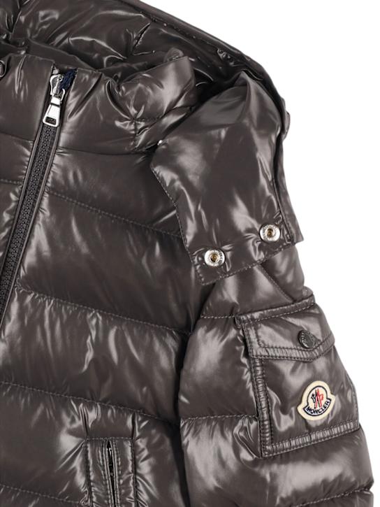 Moncler: New Moncler Maya nylon down jacket - Grey - kids-boys_1 | Luisa Via Roma