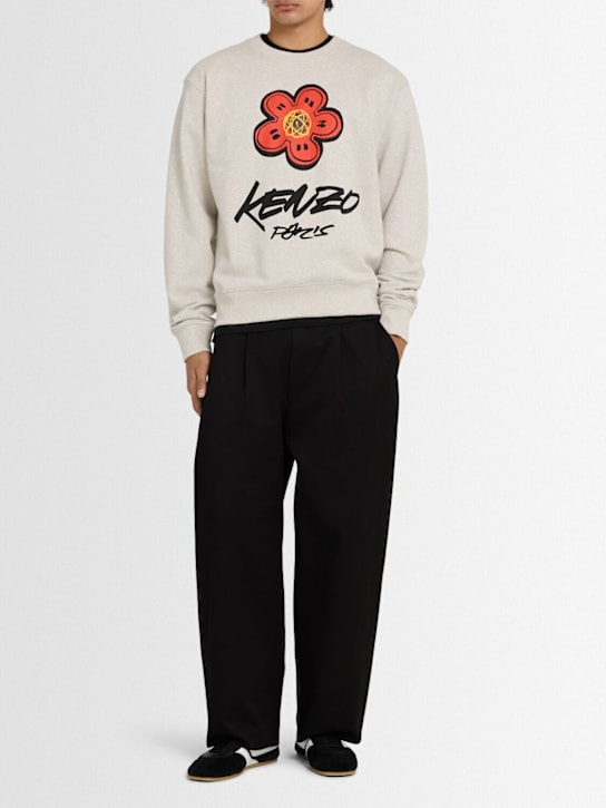 Kenzo Paris: Kenzo Futura cotton classic sweatshirt - men_1 | Luisa Via Roma