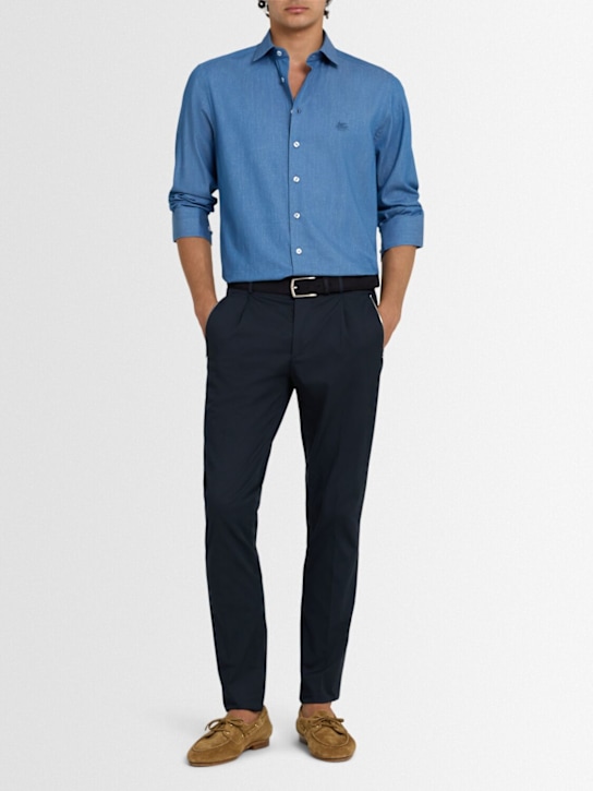 Etro: コットンブレンドジップポケットパンツ - men_1 | Luisa Via Roma