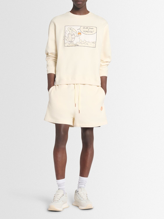 Moncler Genius: Moncler x Gilga Farm cotton sweatshirt - White Ivory - men_1 | Luisa Via Roma