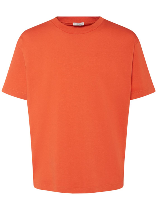 Moncler Genius: Moncler x Gilga Farm cotton t-shirt - Orange - men_0 | Luisa Via Roma