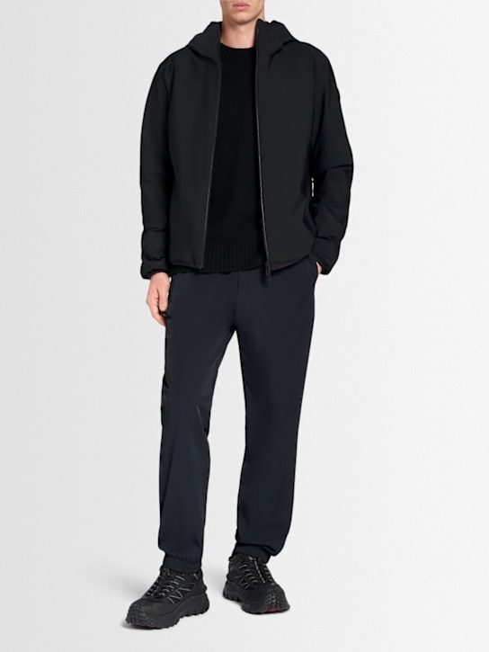 Moncler: Batisse nylon blend down jacket - Black - men_1 | Luisa Via Roma