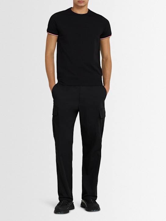 Moncler: Stretch cotton jersey t-shirt - men_1 | Luisa Via Roma