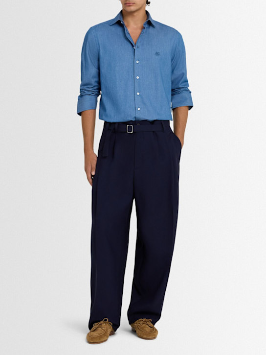 Etro: Roma cotton shirt - men_1 | Luisa Via Roma