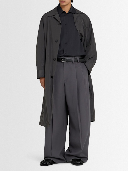 Jil Sander: Large fit double pleated wool pants - men_1 | Luisa Via Roma