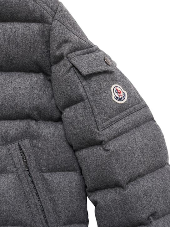 Moncler: Montgenevre virgin wool down jacket - kids-boys_1 | Luisa Via Roma