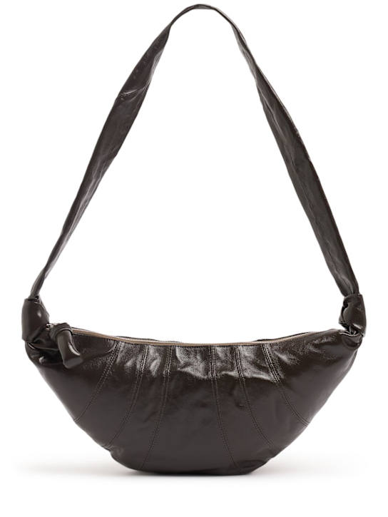 Lemaire: Medium Croissant coated cotton bag - women_0 | Luisa Via Roma